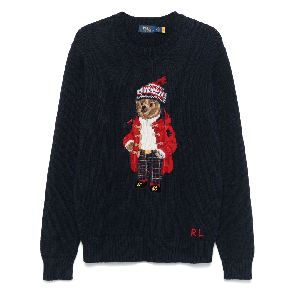 Polo Ralph Lauren Navy Pullover Sweater Blue Heren