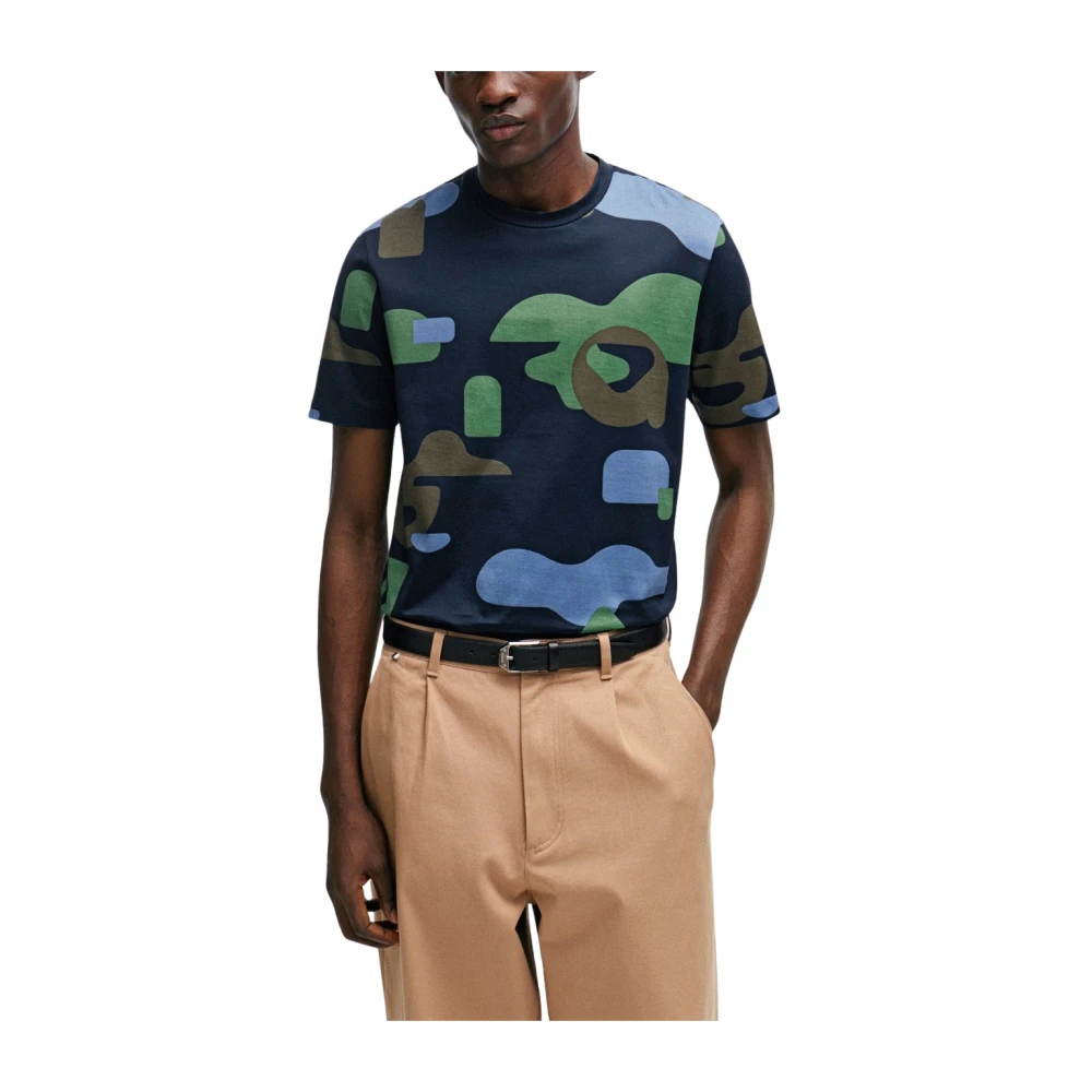 Hugo Boss Grafische Print T-Shirt Multicolor Heren
