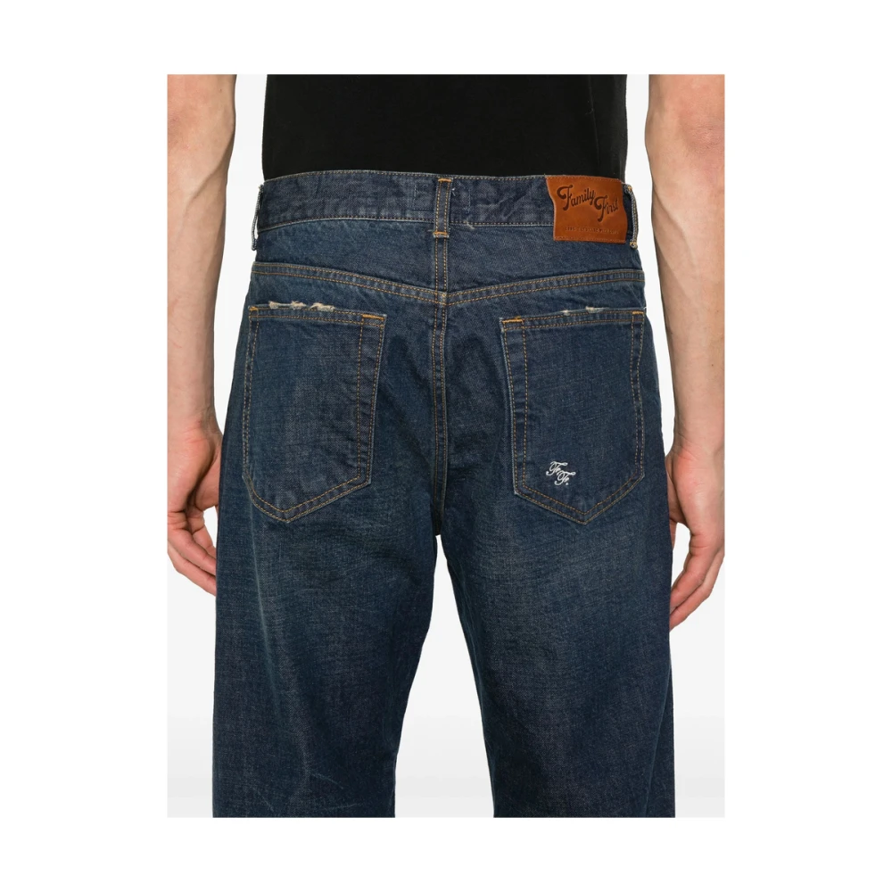 Family First Indigo Blauw Klassieke Vijf Zak Jeans Blue Heren