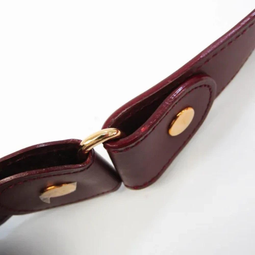 Cartier Vintage Pre-owned Leather shoulder-bags Red Dames