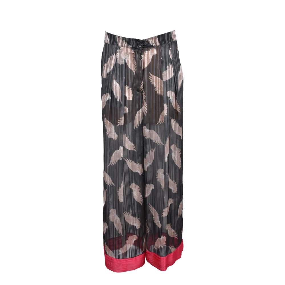 Semicouture Metallic Polyester Broek Multicolor Dames