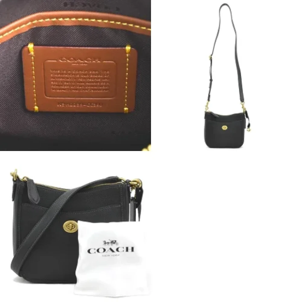 Coach Pre-owned Leather shoulder-bags Black Dames