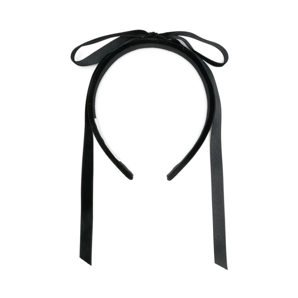 Jennifer Behr Zwart strik haarsieraad met lintafwerking Black Dames