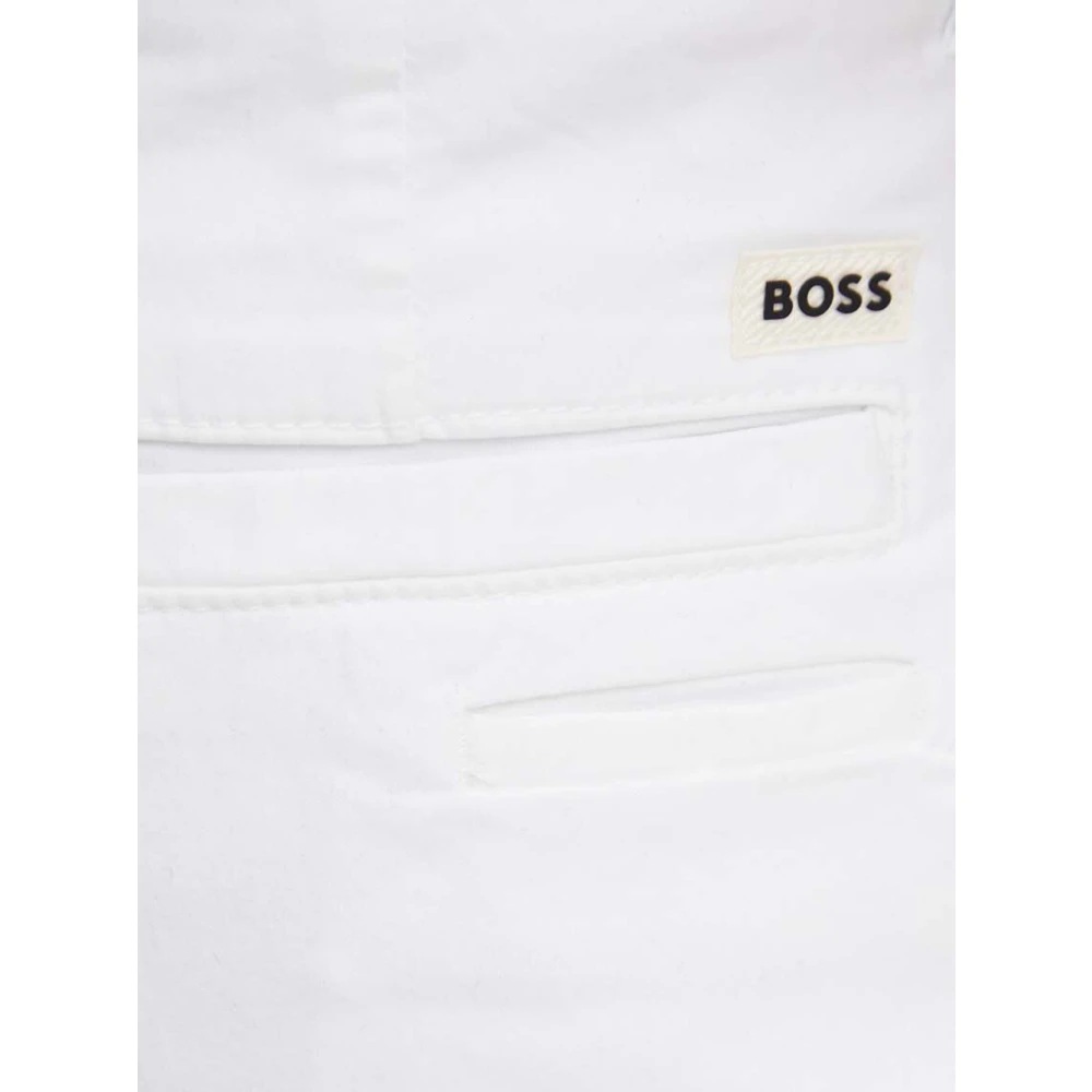 Hugo Boss Witte Chino Broek Slim Fit White Heren