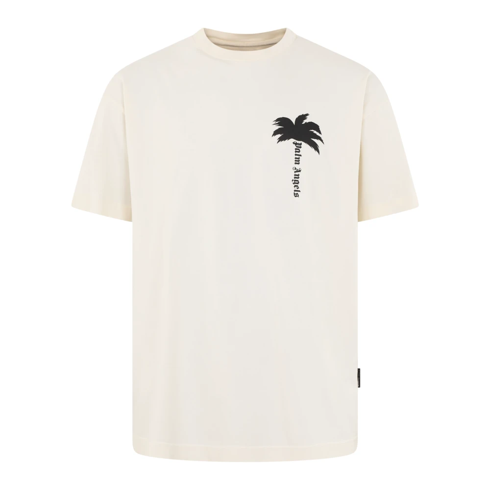 Palm Angels Heren The Palm T-Shirt Wit White Heren