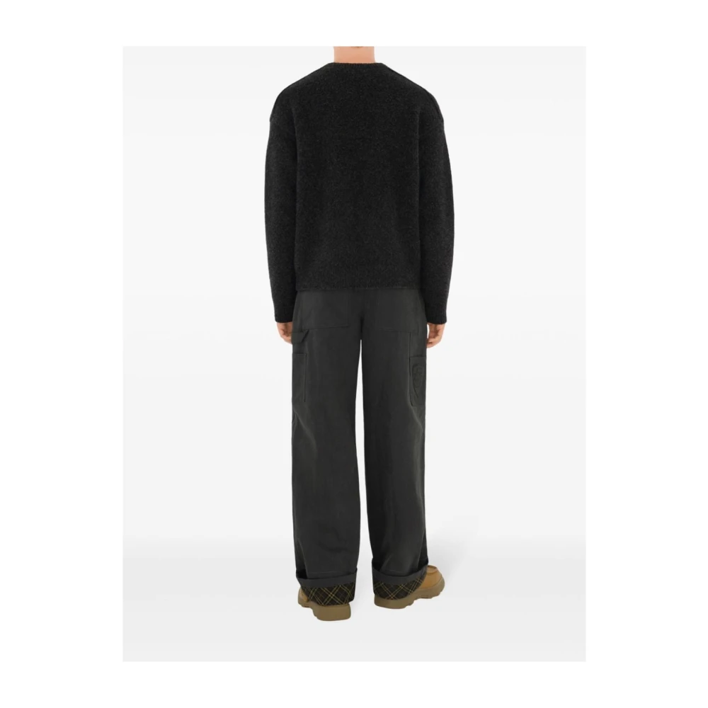 Burberry Luxe Crew Neck Sweater Black Heren