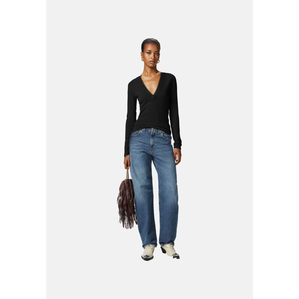 pinko Stijlvolle Gebreide Kleding Collectie Black Dames
