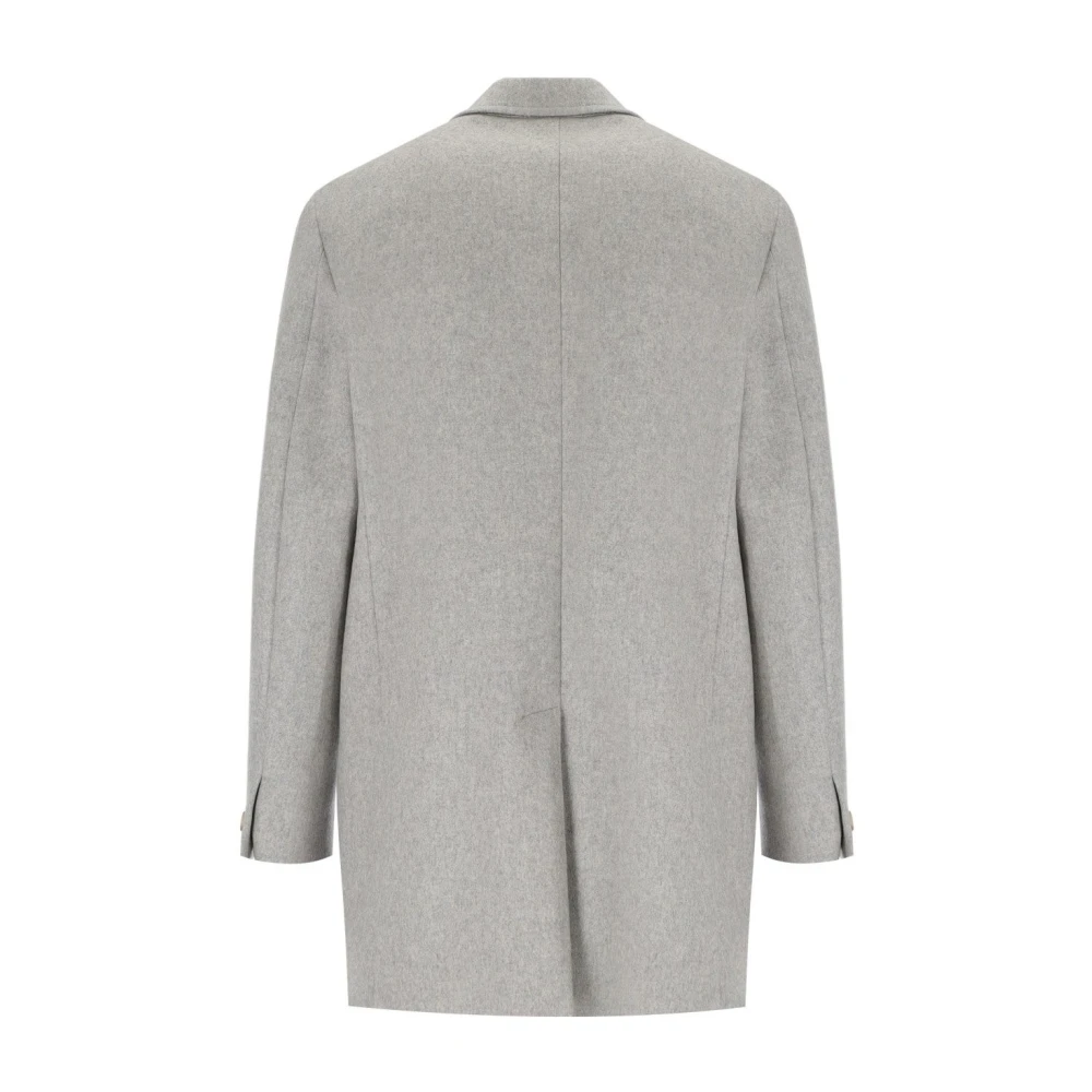 Manuel Ritz Grijze Wol Single-Breasted Jas Gray Heren