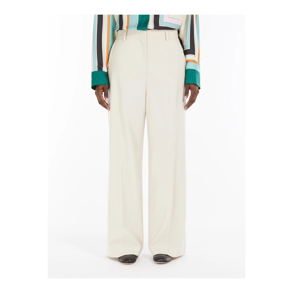 Max Mara Weekend Angola Broek White Dames
