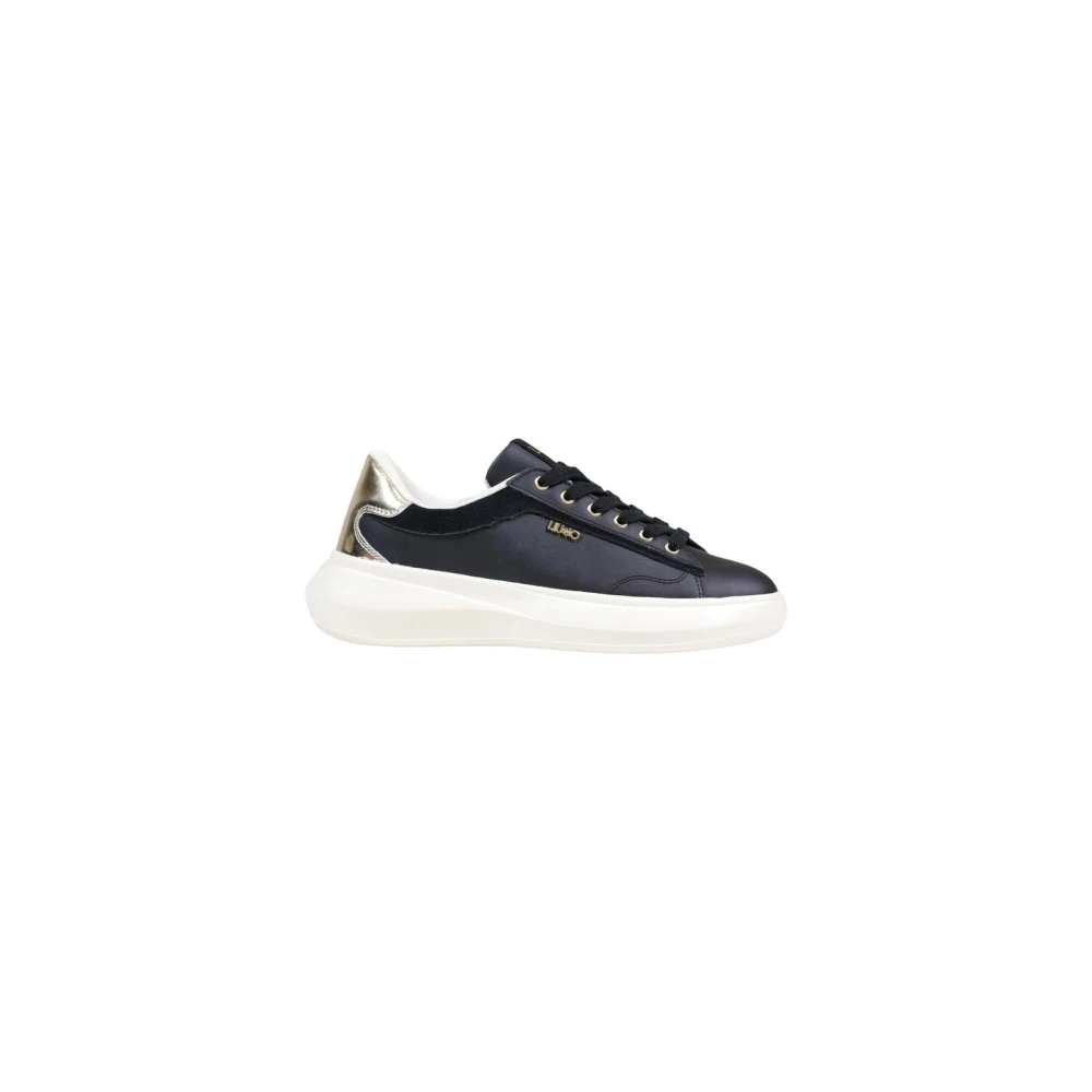 Liu Jo Women's Black Sneakers, 6 Uk, Platform Lace-Up Trainers