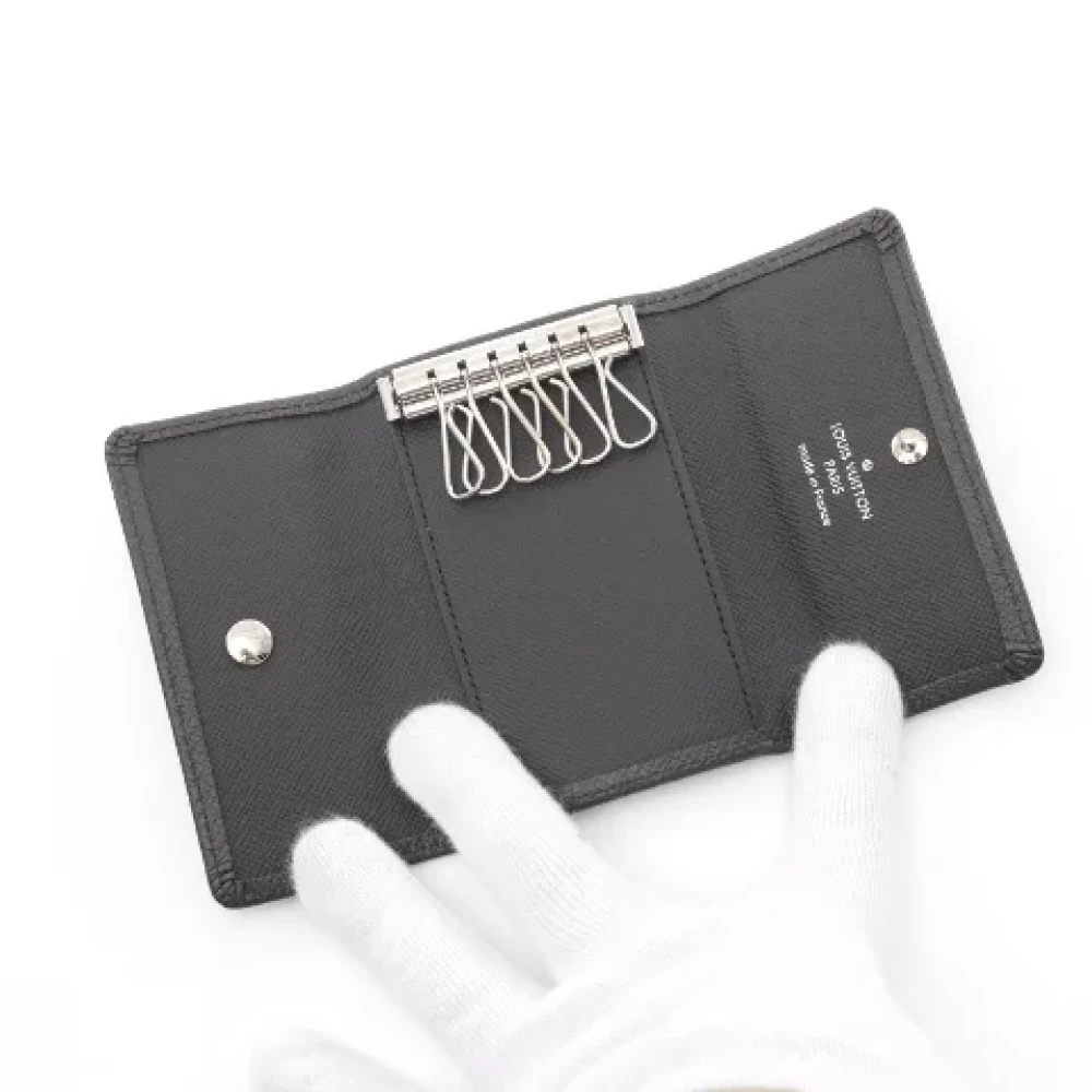 Louis Vuitton Vintage Pre-owned Leather key-holders Black Dames