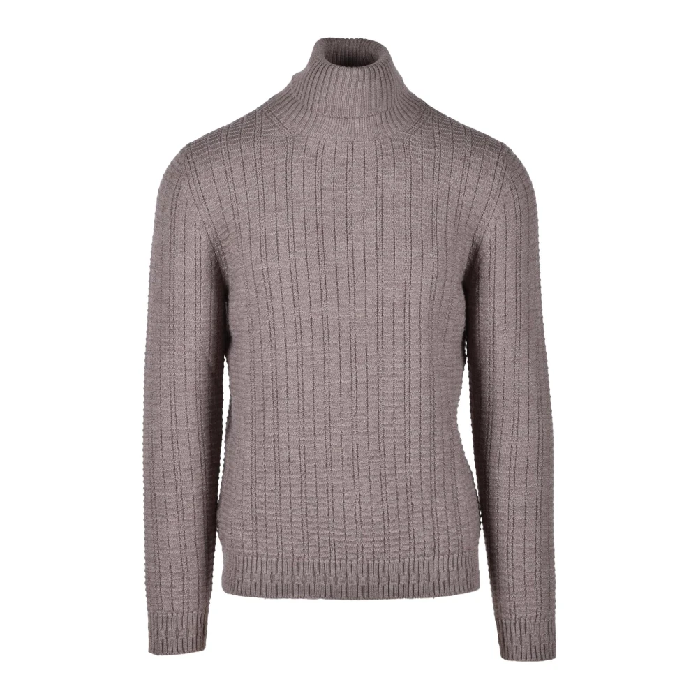 Alpha Studio Merino wollen trui Gray Heren