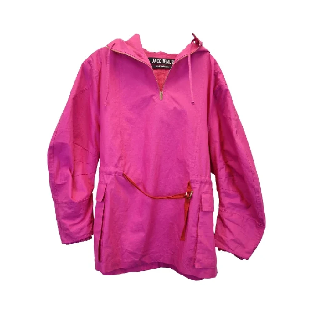 Jacquemus Pre-owned Linen outerwear Pink Dames