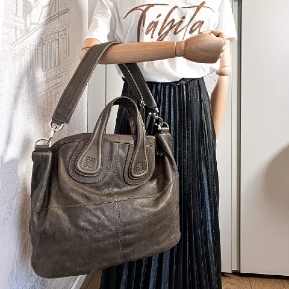 Givenchy Pre-owned Leather handbags Brown Dames