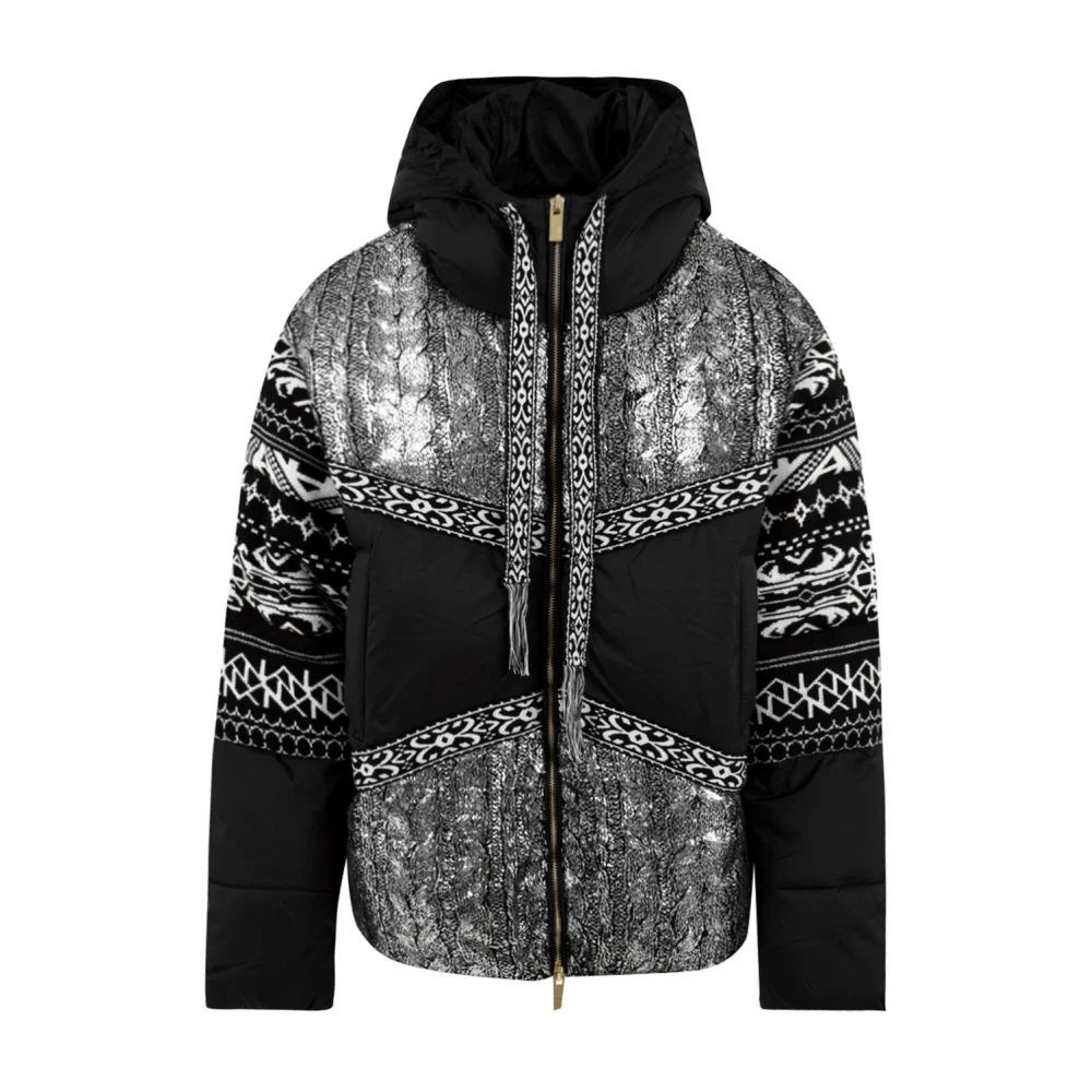 Akep Multikleur Pufferjas Model Gbkd07301 Black Dames