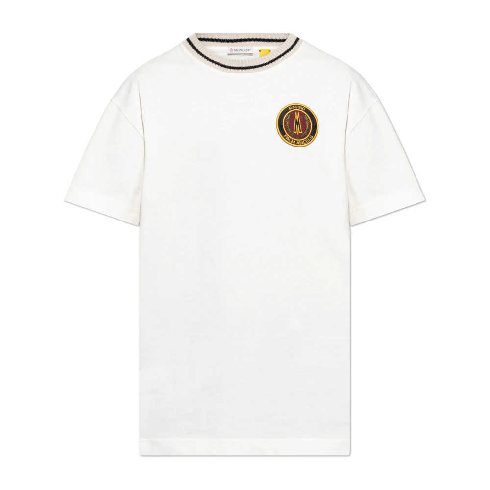 Moncler - Tops > T-Shirts - Beige - Moncler - Modalova