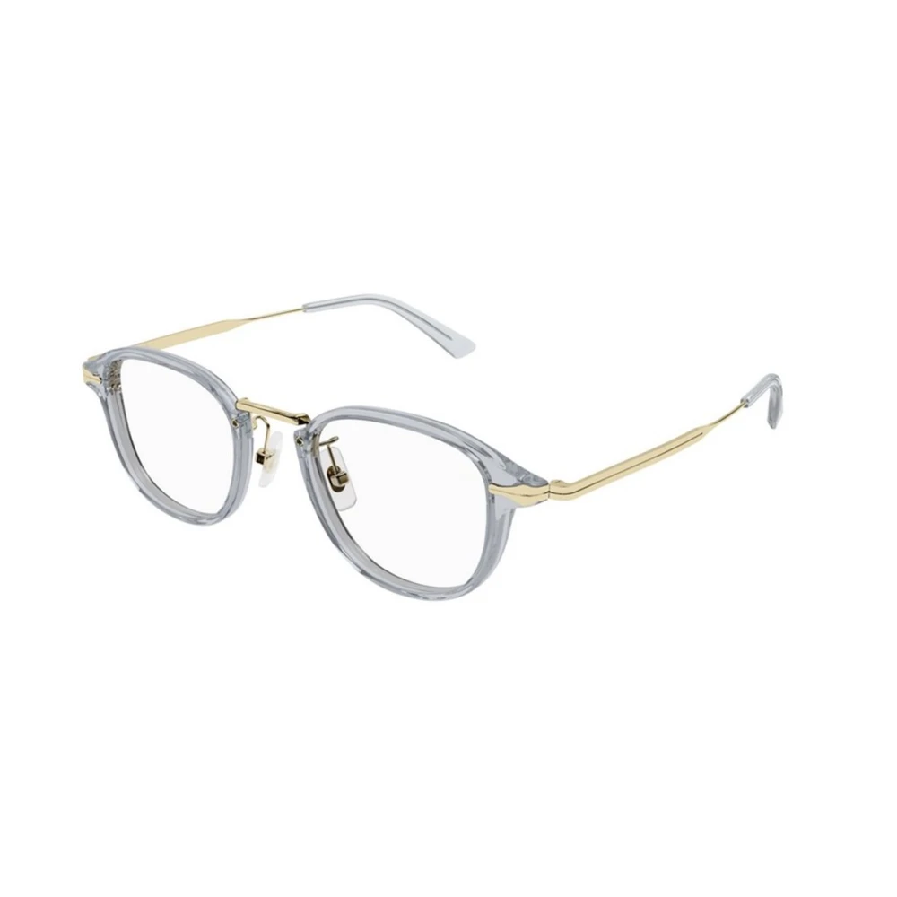 Montblanc Men's Gray Round Optical Frame - Glasses - 48 Mm - Accessories