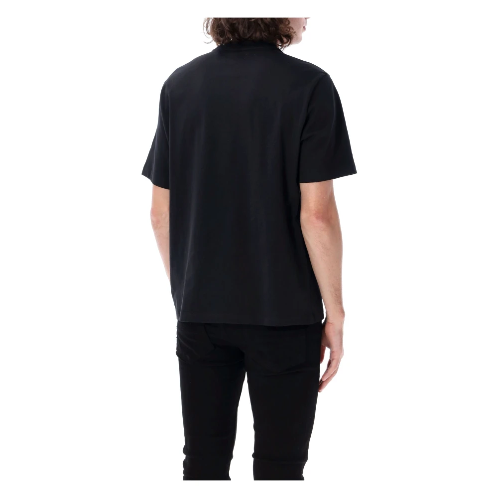 Amiri Zwart T-shirt met verspringend ontwerp Black Heren