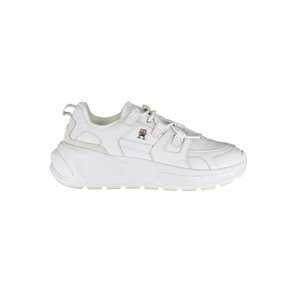 Tommy Hilfiger Women's White Polyester Sneaker