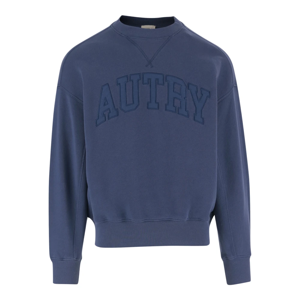 Autry Men's Blue Jersey Drone Sweatshirt - Sweatshirts - L - Sweatshirts & Hoodies