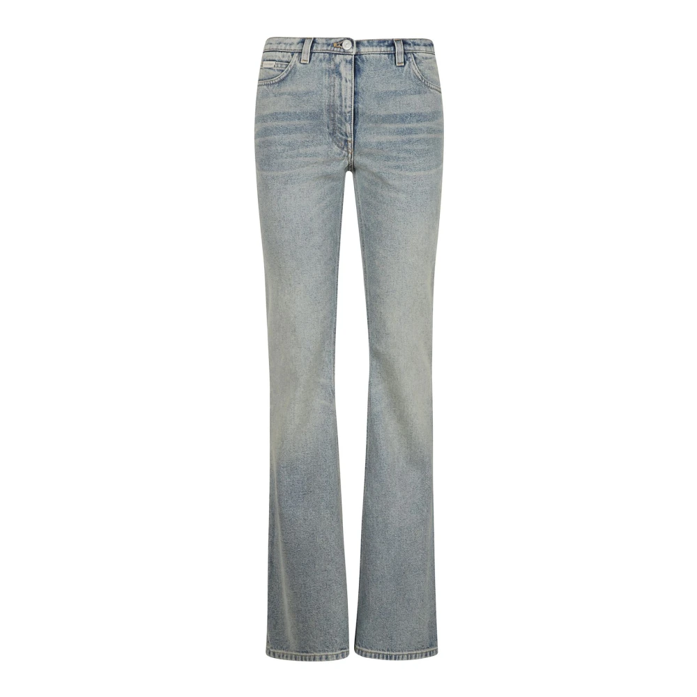 Courrèges Retro Denim Bootcut Broek Blue Dames