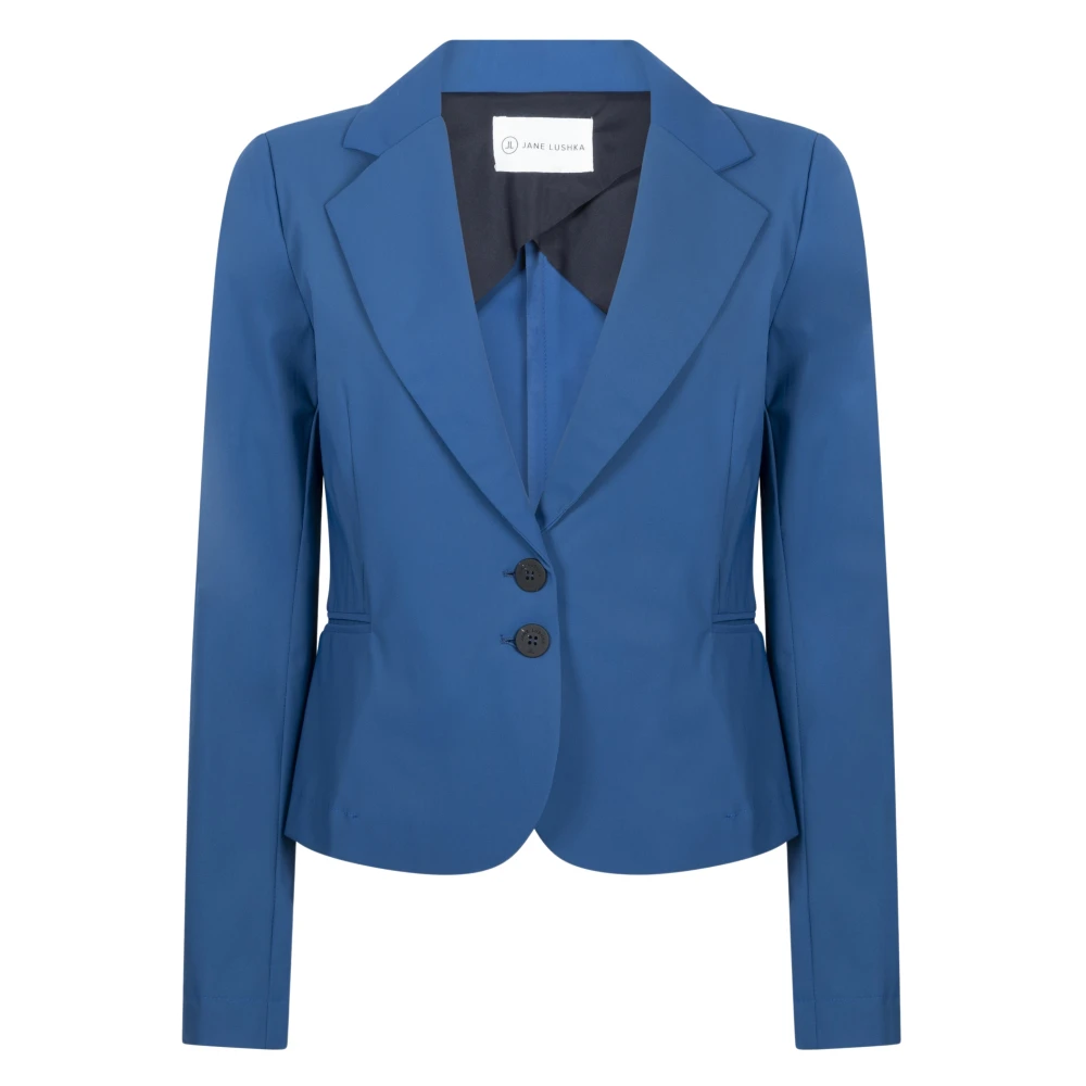 Jane Lushka Technische Jersey Blazer | Lichtblauw Blue Dames