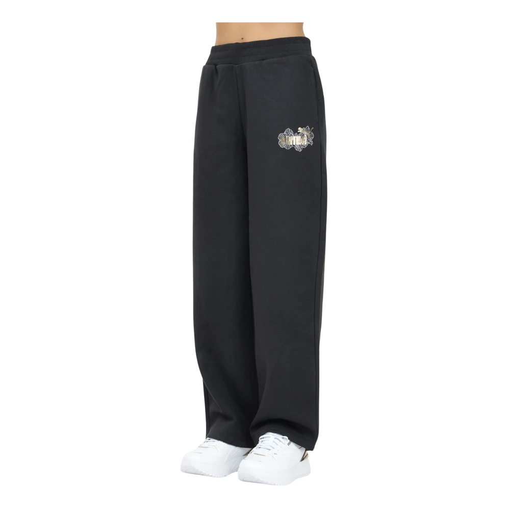 Puma Sportieve Zwarte Gebreide Broek Black Dames