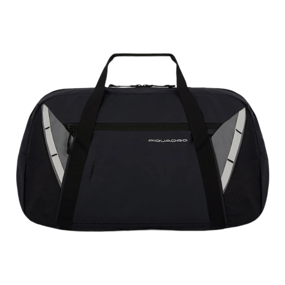 Piquadro Zwarte Stoffen Reistas Black Unisex