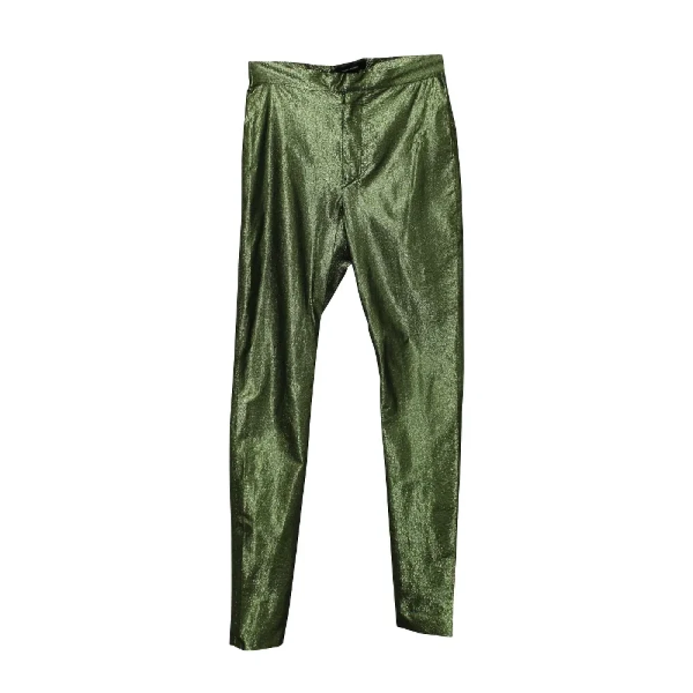 Isabel Marant Pre-owned Polyester bottoms Green Dames
