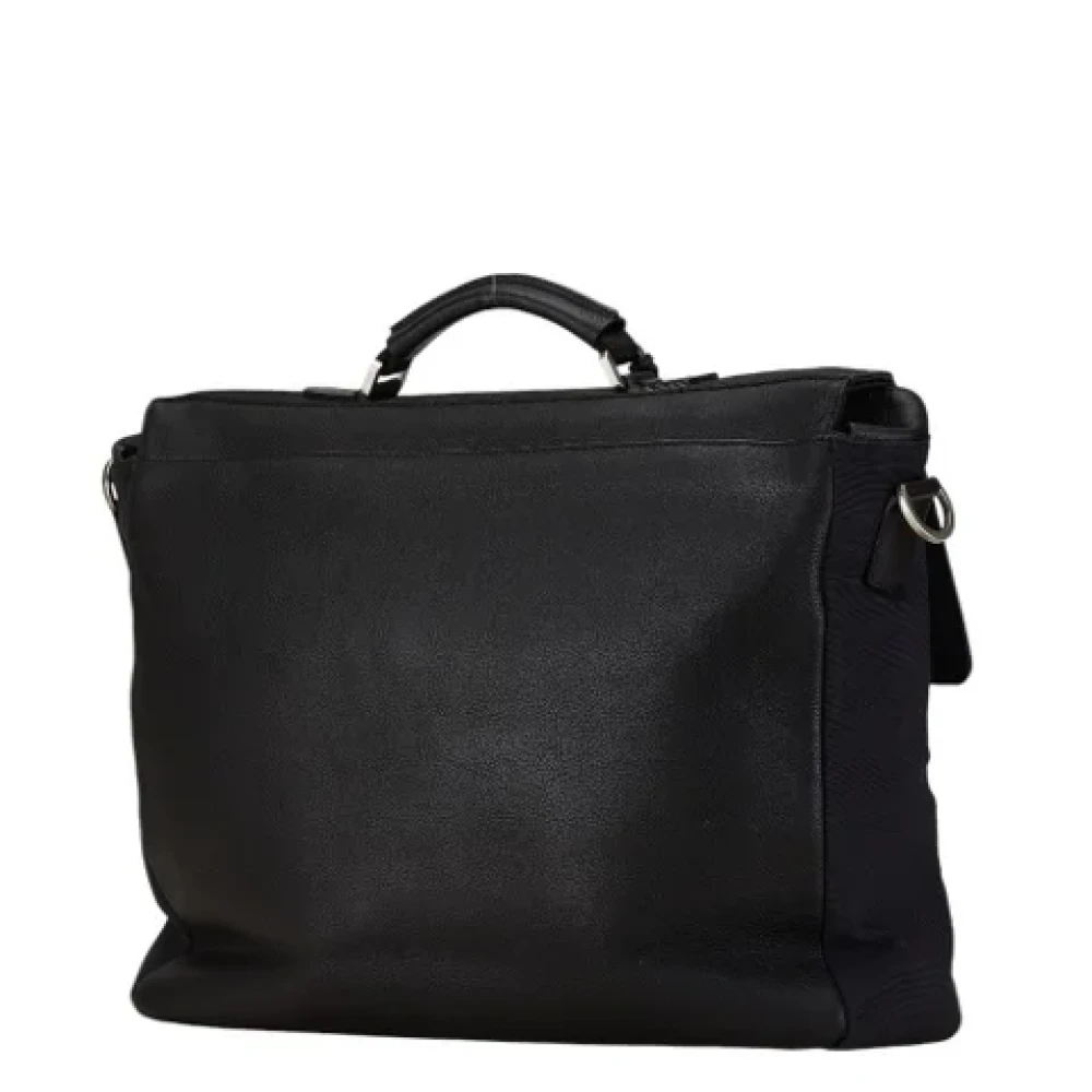 Salvatore Ferragamo Pre-owned Leather handbags Black Dames