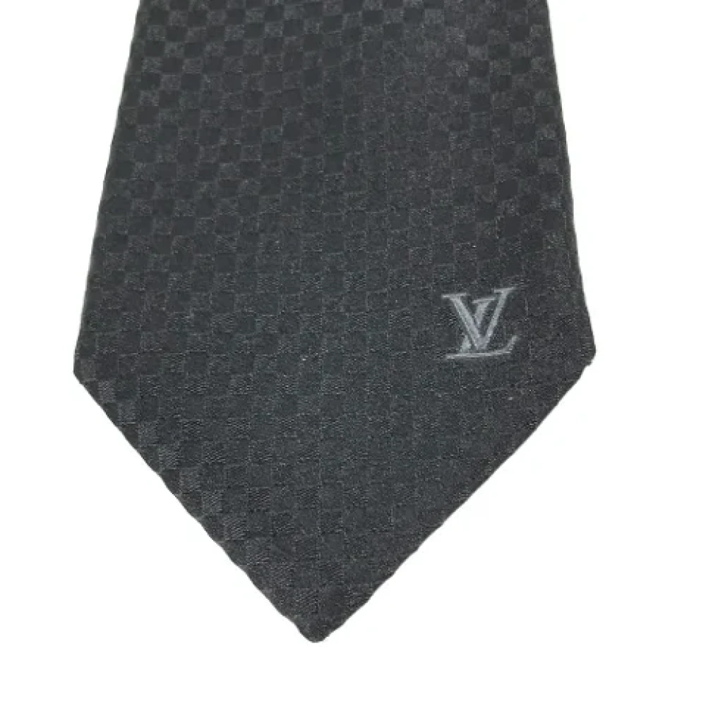 Louis Vuitton Vintage Pre-owned Silk home-office Black Dames