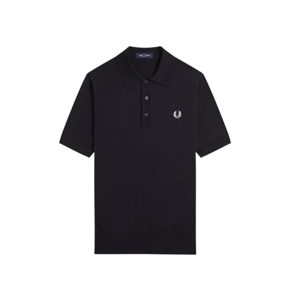 Fred Perry Black Polo Shirts, Male, Xl, Premium Cotton Polo Shirt Regular Fit