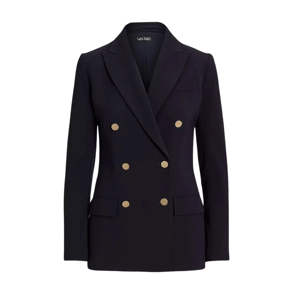 Ralph Lauren Women's Blue Blazers, 2XS, Double-Breasted Blazer