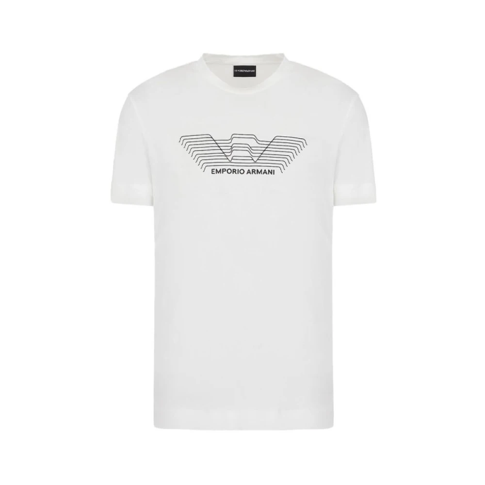 Armani Logo T-shirt voor mannen White Heren