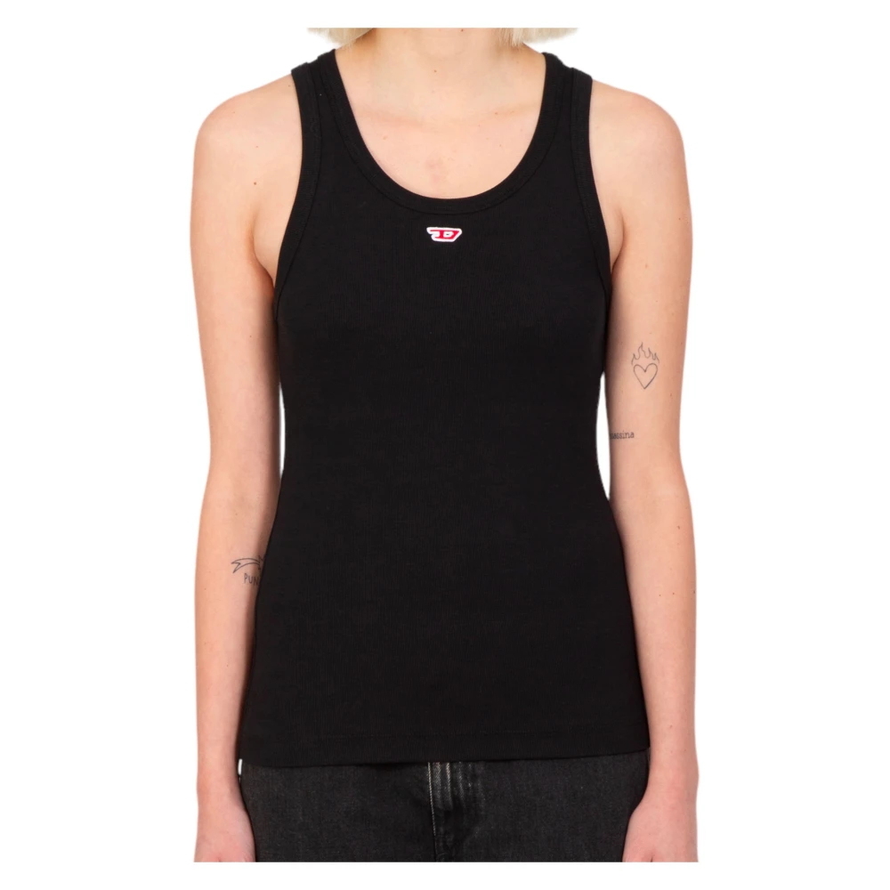 Diesel Liten Logo Tank Top Black, Dam