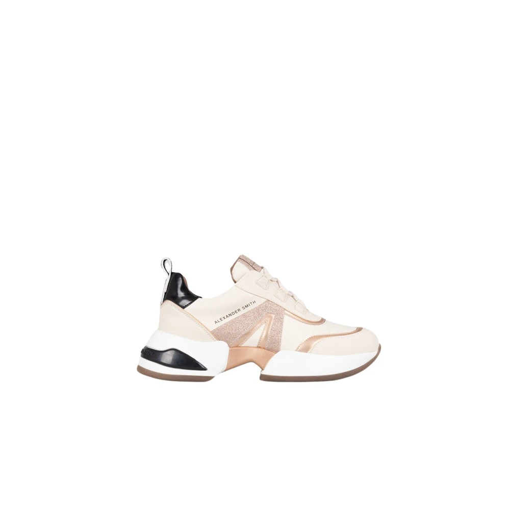 Alexander Smith Moderne Marmer Vrouw Sneaker Ivoor Koper Dames Schoenen Veelkleurig Multicolor