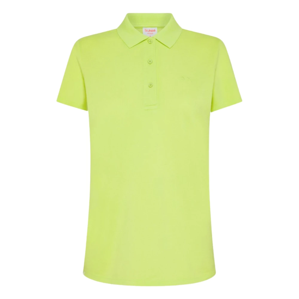 Sun68 Polo Shirts Green Dames