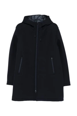 Hooded Technical Fabric Jacket