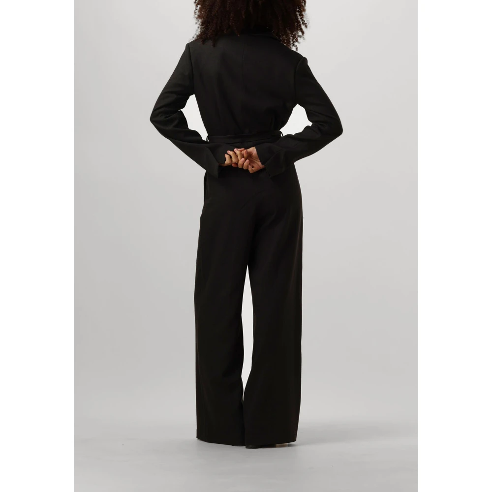 Notre-v Elegante Zwarte Jumpsuit voor Vrouwen Black Dames