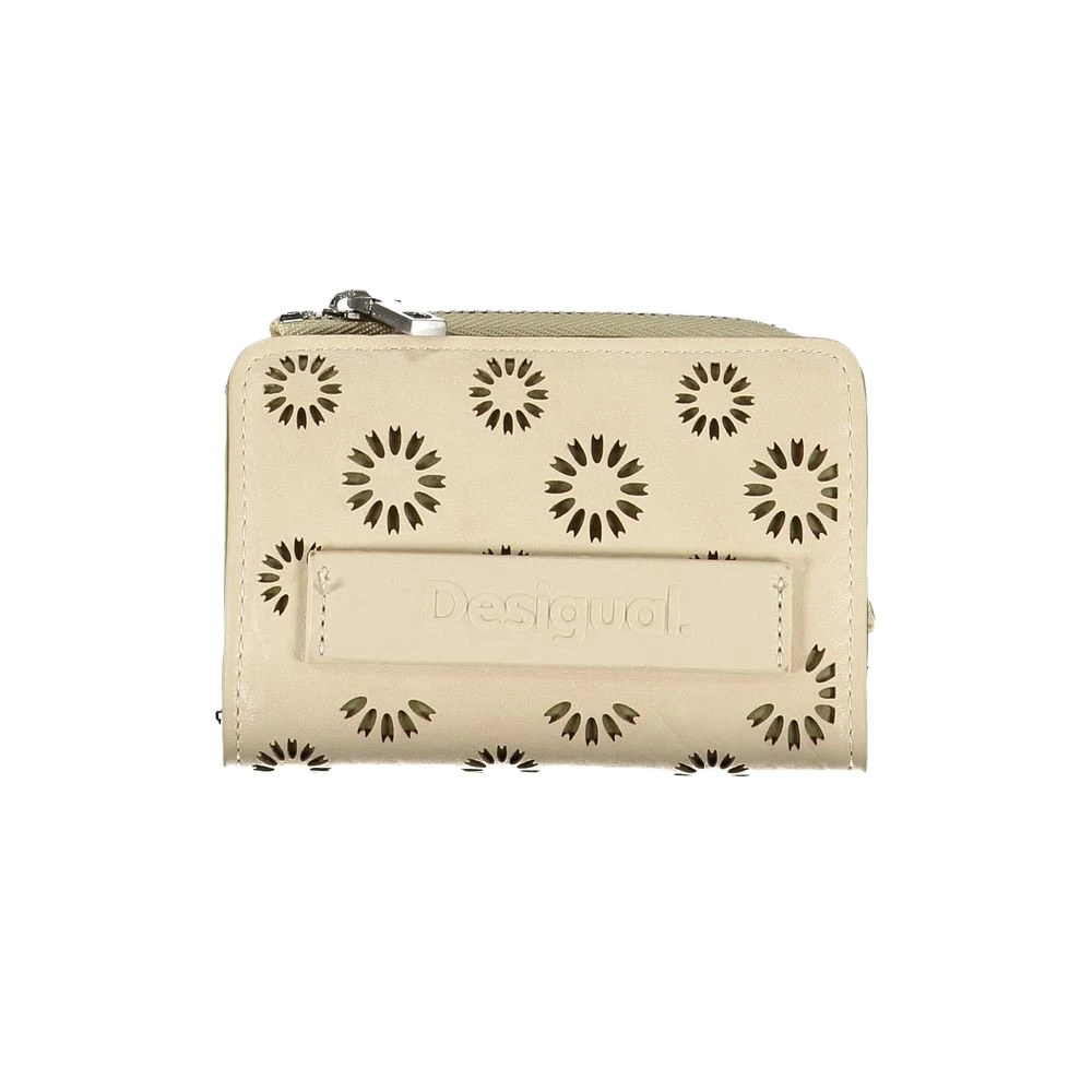 Desigual Stijlvolle Portemonnee met Diverse Functies Beige Dames