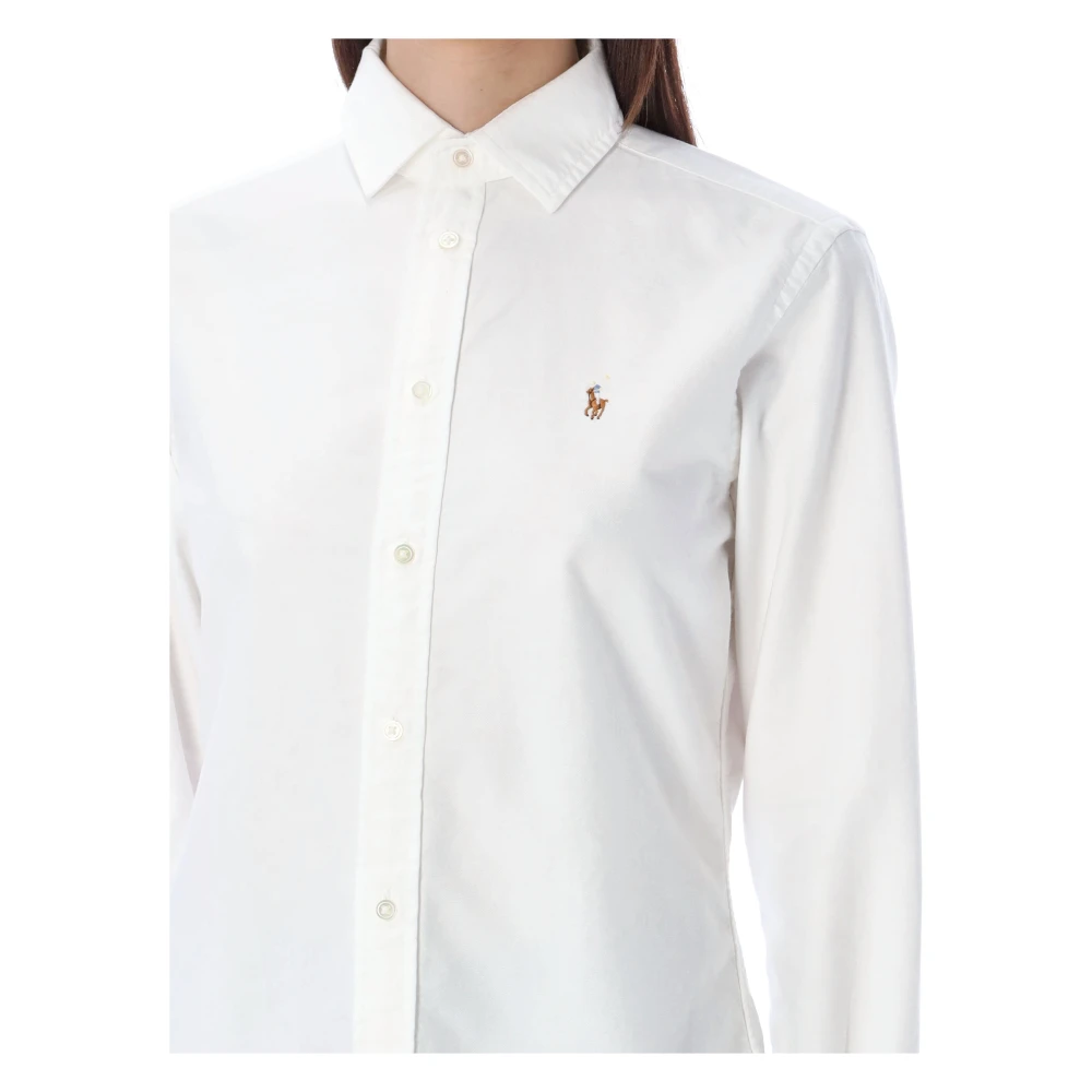 Ralph Lauren Oxford Katoenen Overhemd White Dames