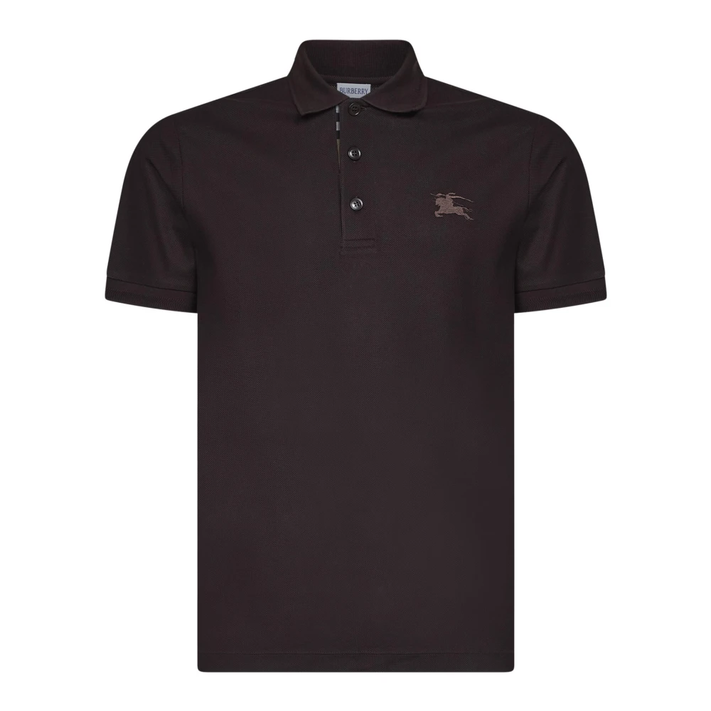 Burberry Brown Polo Shirts, Male, 2XL, Cotton Polo Shirt