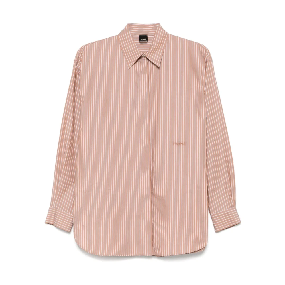 Pinko Women's Pink Casual Long Sleeve Multicolour Shirt - O - Shirts - S - Blouses & Shirts