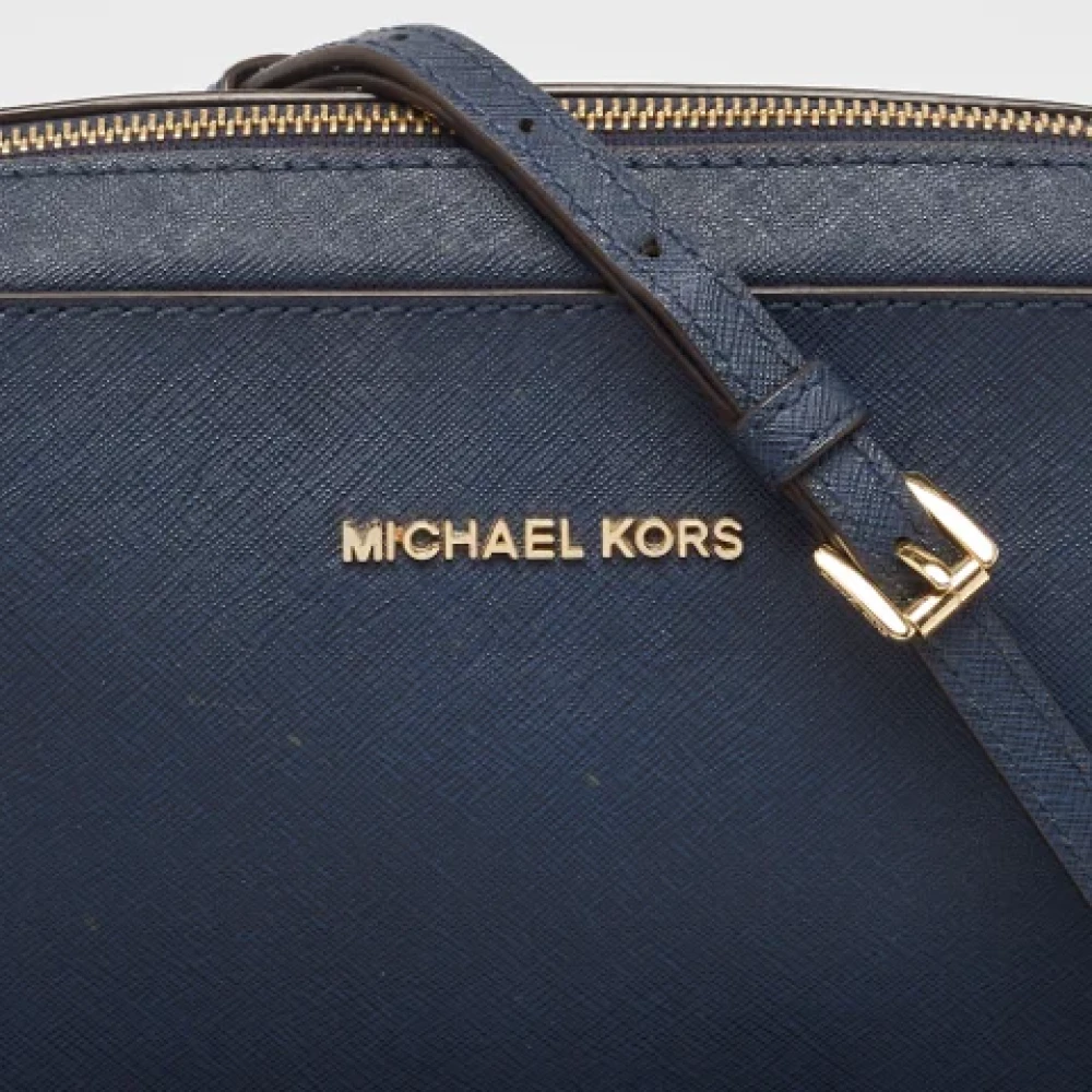 Michael Kors Pre-owned Leather shoulder-bags Blue Dames