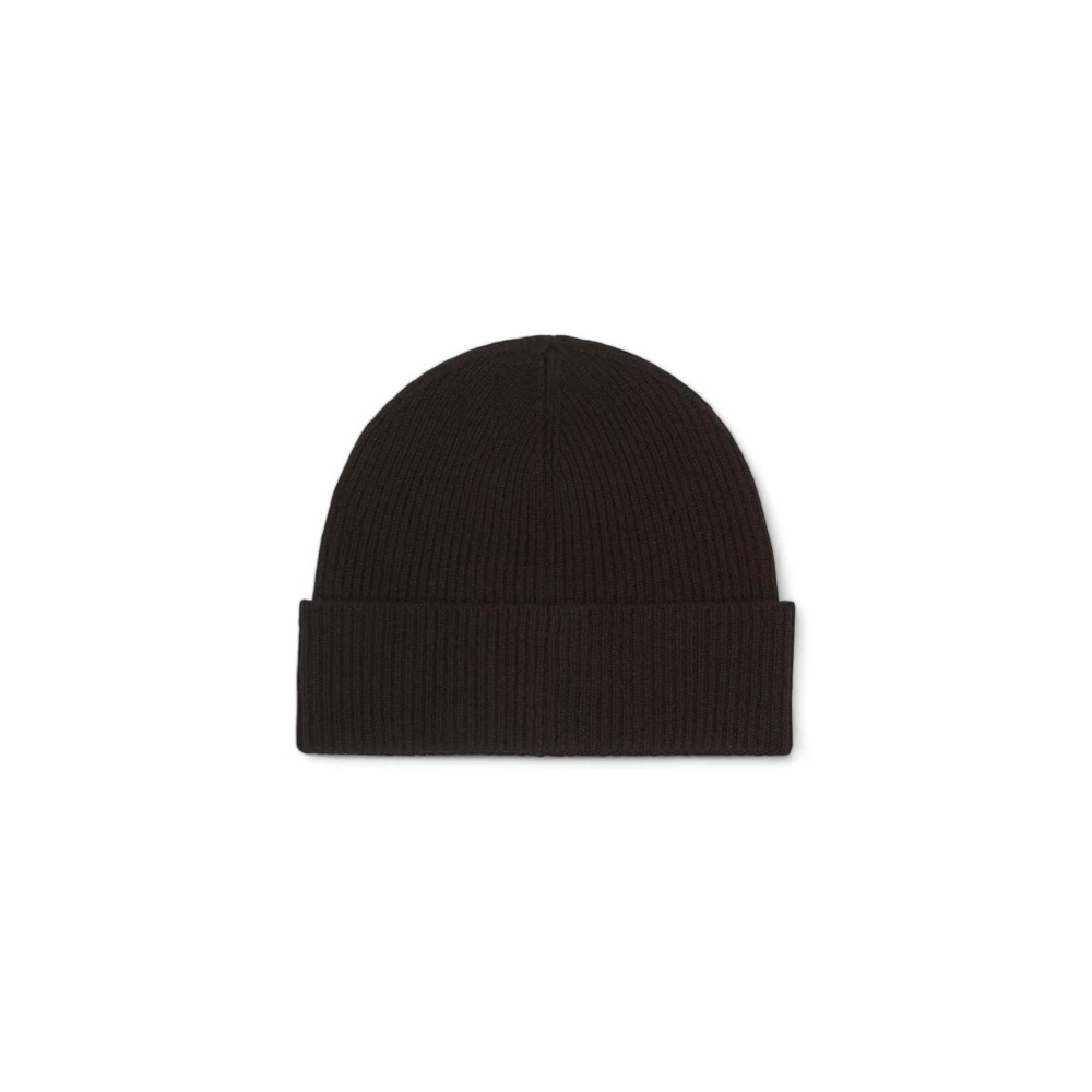 Calvin Klein Luxe Cashmere Cap Machinewasbaar Black Heren