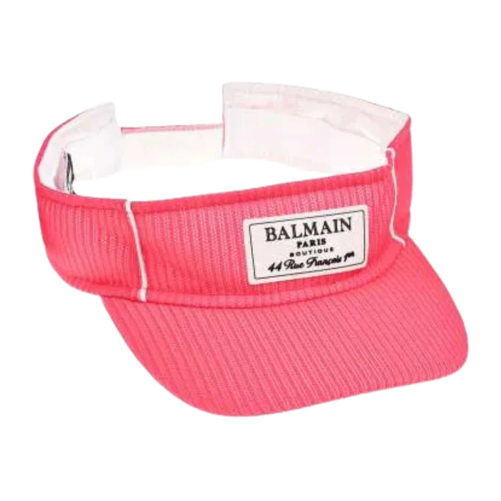 Balmain Fluorescerande Rosa Räfflad Skärmkeps Pink, Flicka