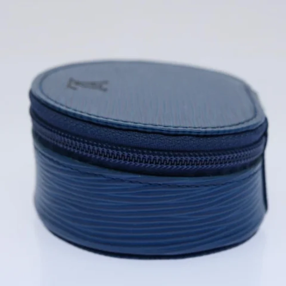 Louis Vuitton Vintage Pre-owned Leather pouches Blue Dames