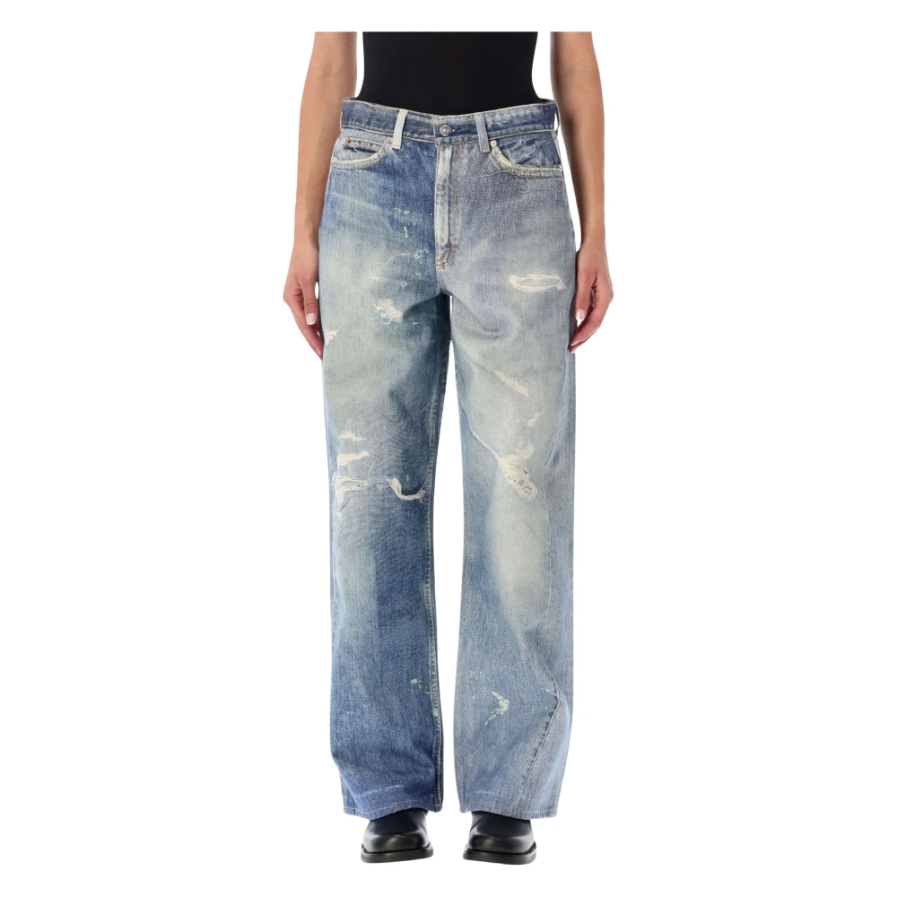 Our Legacy , Wide Jeans, Female, Blue, M, Full Cut Jeans