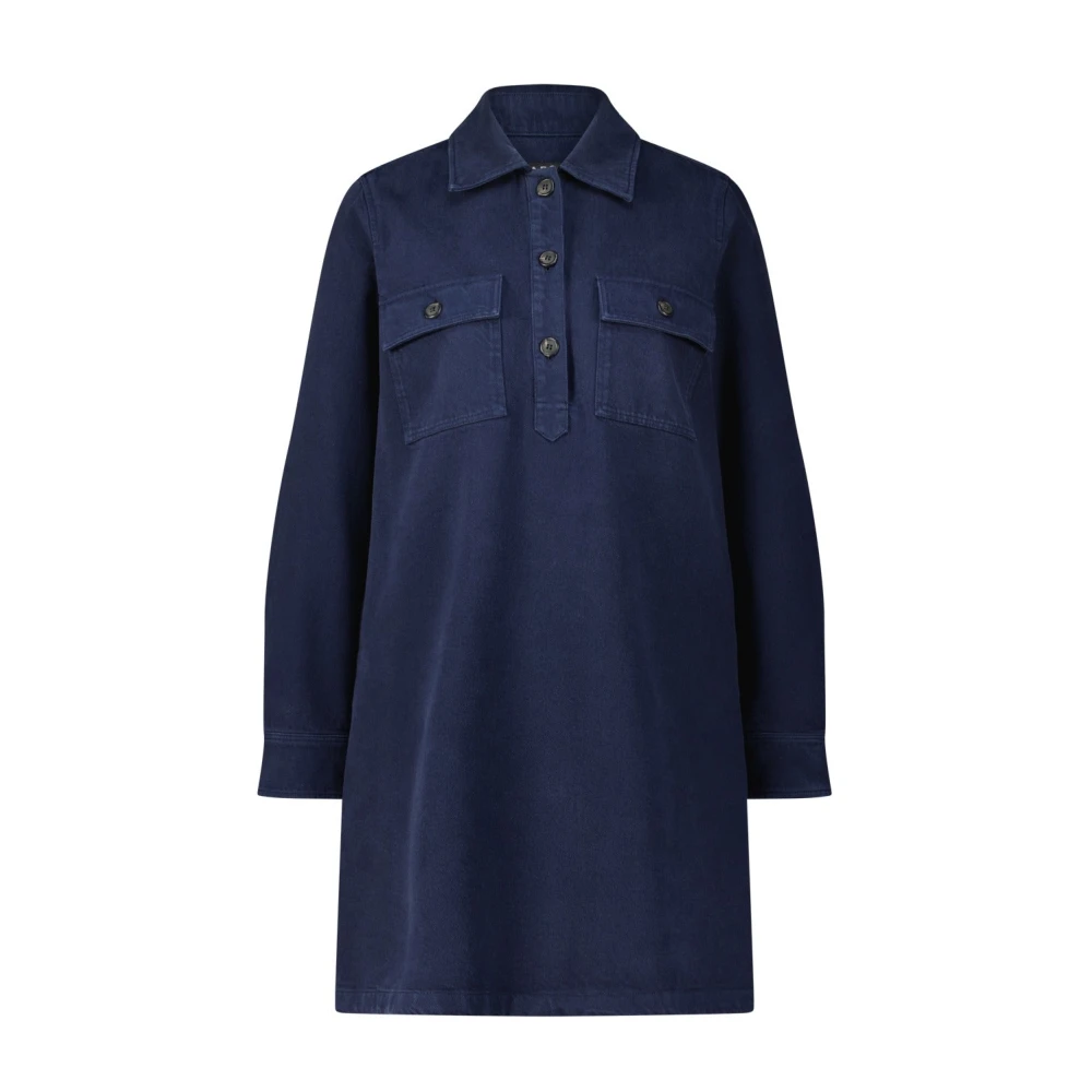 A.p.c. Klassieke Overhemdjurk Blue Dames