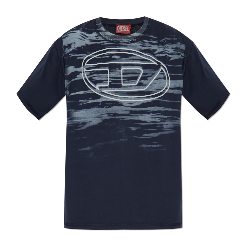 Diesel Mannelijk Blauw T-Shirt T-Boxt-T5